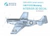 Quinta Studio QDS-48253 P-51D 3D-Printed & coloured Interior on decal paper ( Tamiya ) (small version) 1/48